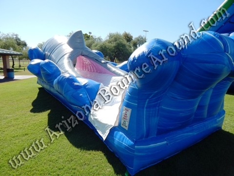Jaws Slip N Slide rental, shark water slide rentals